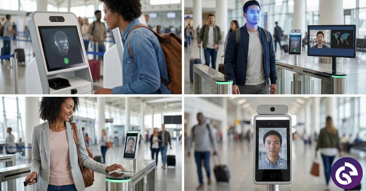 Biometric Facial Recognition Technology at Airport Checkpoints