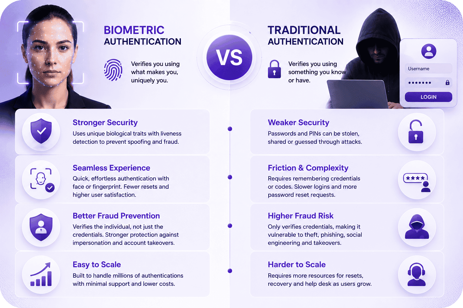Comparing Biometric and Traditional Authentication