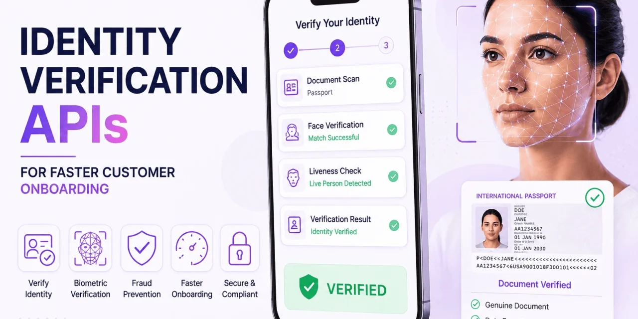 How Identity Verification APIs Improve Digital Customer Onboarding