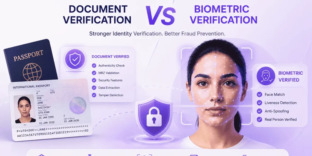 Document Verification vs Biometric Verification for Fraud Prevention