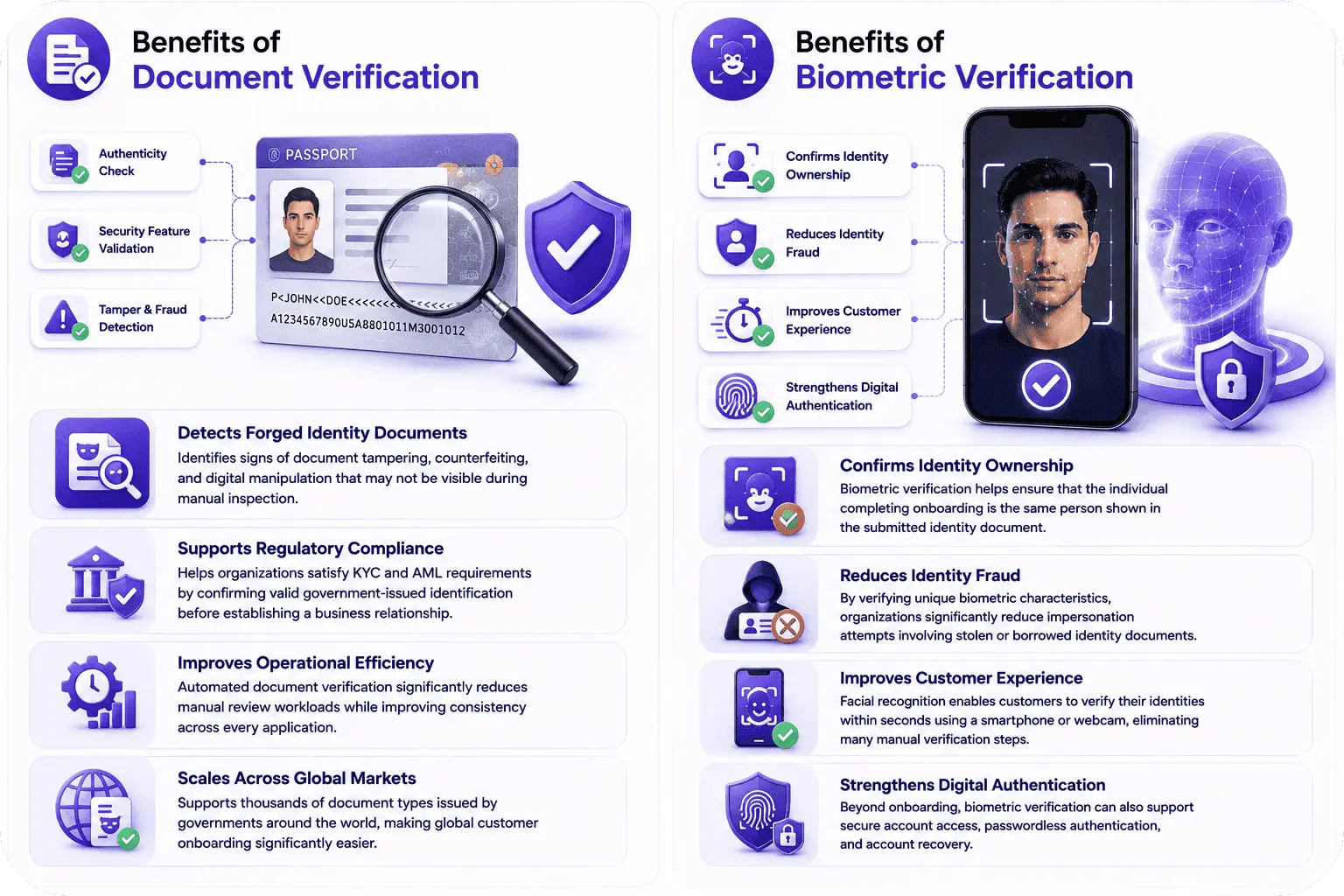 Document Verification vs Biometric Verification