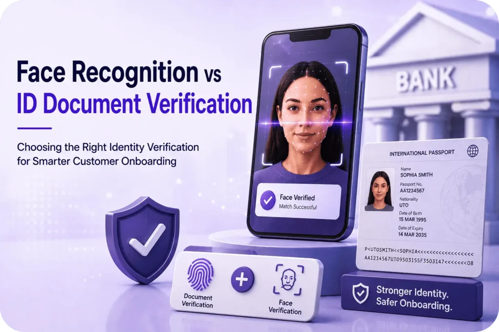 Face Recognition vs ID Document Verification for Customer Onboarding