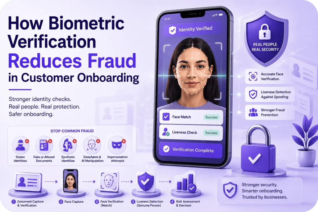 How Biometric Verification Reduces Fraud During Customer Onboarding